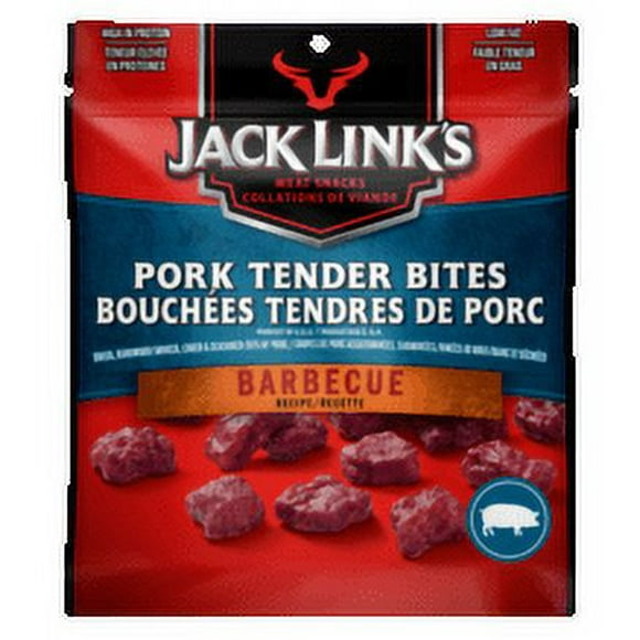 JACK LINK'S BARBEQUE PORK TENDER BITES 81G, JACK LINK'S BARBEQUE PORK TENDER BITES 81G
