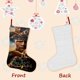 thumbnail image 3 of Black Adam Tema: Calcetines de Navidad, fino lino blanco para colgar en escaleras y chimenea, decoración navideña para el hogar, regalo de Navidad.54cm×38cm, 3 of 5