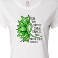 thumbnail image 4 of Inktastic Mental Health Awareness Green Sunflower Ribbon Women's T-Shirt, 4 of 5