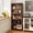 Walnut Brown, variant on FIAKOA 71" Tall 5-Tier Bookshelf, Wooden Freestanding Display Bookcase with Adjustable Shelves for Home Office Bedroom, Walnut brown