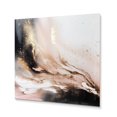 thumbnail image 2 of Designart "Textured Black and Gold Marble" Abstract Marble Metal Wall Decor, 2 of 5