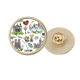thumbnail image 1 of Broche de Oro Metálico Circular Unbranded Graffiti Big Ben Londres Inglaterra, 1 of 3