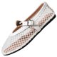 thumbnail image 1 of Zapatos de Mujer Casual Dressy con Hebilla de Metal Y Red de Pescado Superior, Zapatos Planos Transpirables para Primavera Verano, Pisos de Mujer Dressy, 1 of 9