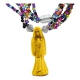 thumbnail image 4 of Collar Rosario Santa Muerte Amarillo Ritualizada, 4 of 4