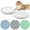 White+White, variant on Ceramic Cat Bowls 3 Packs, Whisker Stress Free Cat Feeding Plates with 3 Non-Slip Mats, Wide & Shallow Cat Food Dish to Relieve Whisker Fatigue, for Cats, Kittens, Puppies, Dishwasher Safe