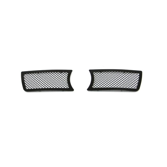 APS Compatible with Chrysler 300C 2005-2010 with Fog Light Lower Bumper Stainless Steel Black Mesh Front Grill Grille Insert R75309H