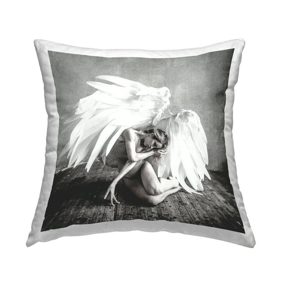 Stupell Industries Spiritual Angel Woman Decorative Printed Throw Pillow Design by PhotoINC. Studio