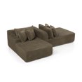 thumbnail image 2 of AOOWOW 82.5” Oversized Double Lounge Chaise,velvet Sofa Bed,Upholstered Boneless Cloud Sofa Deep Seat,No Assembly Required, 2 of 3