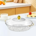 thumbnail image 6 of WeiLaiKeQi Fruit Bowl with Lid Container Decorative Dish for Kitchen Home Breakfast Tea clear 33.5x30.5x6cm, 6 of 9