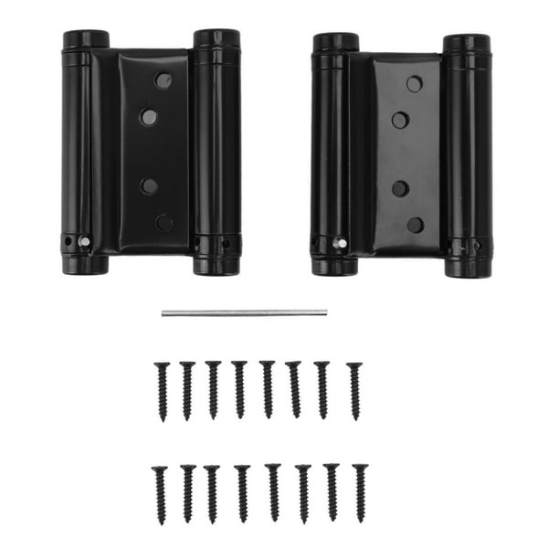 Bisagra de resorte de puerta automática, 1 par de bisagras de resorte de doble acción de acero inoxidable Cierre automático Tecnología innovadora de resorte de acero inoxidable Jadeshay A