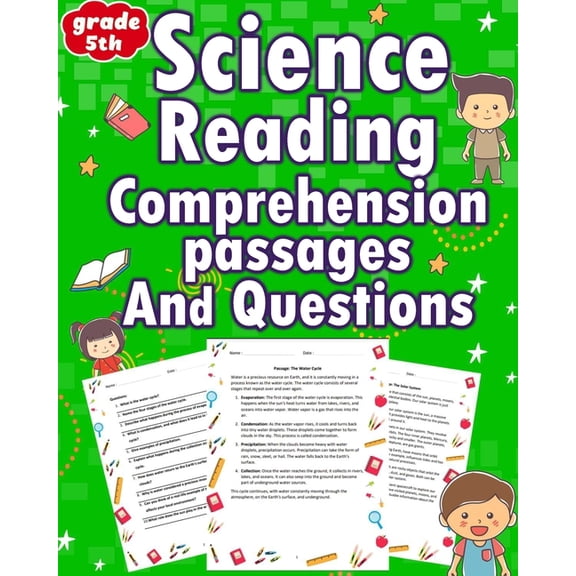 science reading comprehension passages and questions for 5th grade: Unleash 5th-grade brilliance with our mind-bending s, (Paperback)