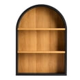 thumbnail image 2 of Better Homes & Gardens 20-Inch Arch Floating Shelf in Black Wood and Light Honey Finish, 2 of 12