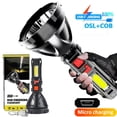 thumbnail image 1 of FUTATA Super Bright 100000LM LED Strong Light Tactical Torch, USB Rechargeable, With 4 Lighting Modes Portable Handheld Light For Outdoor, Waterproof, Emergency, Camping, Hiking, Travel, 1 of 8