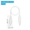 thumbnail image 2 of Unique Bargains Creative Curtain Tiebacks Clips Decorative Window Drape Twist Tie Backs, White 4 Pack, 2 of 6