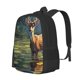 thumbnail image 1 of Fotbe Peaceful Deer Lily Pond Mochila para Hombre y Mujer - Tela Oxford 600D Resistente - Mochila Impermeable de Gran Capacidad para Escuela, Viajes y Senderismo, 1 of 6