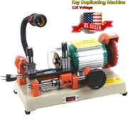 MOPHOTO 110V Duplicating Machine, Double Head Horizontal Door Car Key Cutting, Key Cutting Tool Cutter Machine (120W)