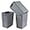 Grey, variant on Plastic Trash Can Wastebasket, Waste Bin, 4.5 Gallon, 3 Pack, Grey