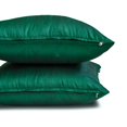 thumbnail image 4 of The HomeCentric Decorative Lumbar Pillow Cover Emerald Green Pack Of 2, 12"x26" (30x65 cm) Art Silk Plain & Solid Oblong Pillow Cover, Solid Modern Style - Dark Green Luxury, 4 of 5