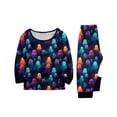 thumbnail image 2 of Matching Family Halloween Pajamas Set - 2026 Cute Ghost & Pumpkin Print Two-Piece Sleepwear Pjs - Family Matching Pajamas Soft Holiday Loungewear Halloween Matching Pajamas for Family, 2 of 6