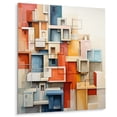 thumbnail image 2 of Designart "Constructed Horizons in Constructivism III" Constructivism Metal Art Living Room, 2 of 5