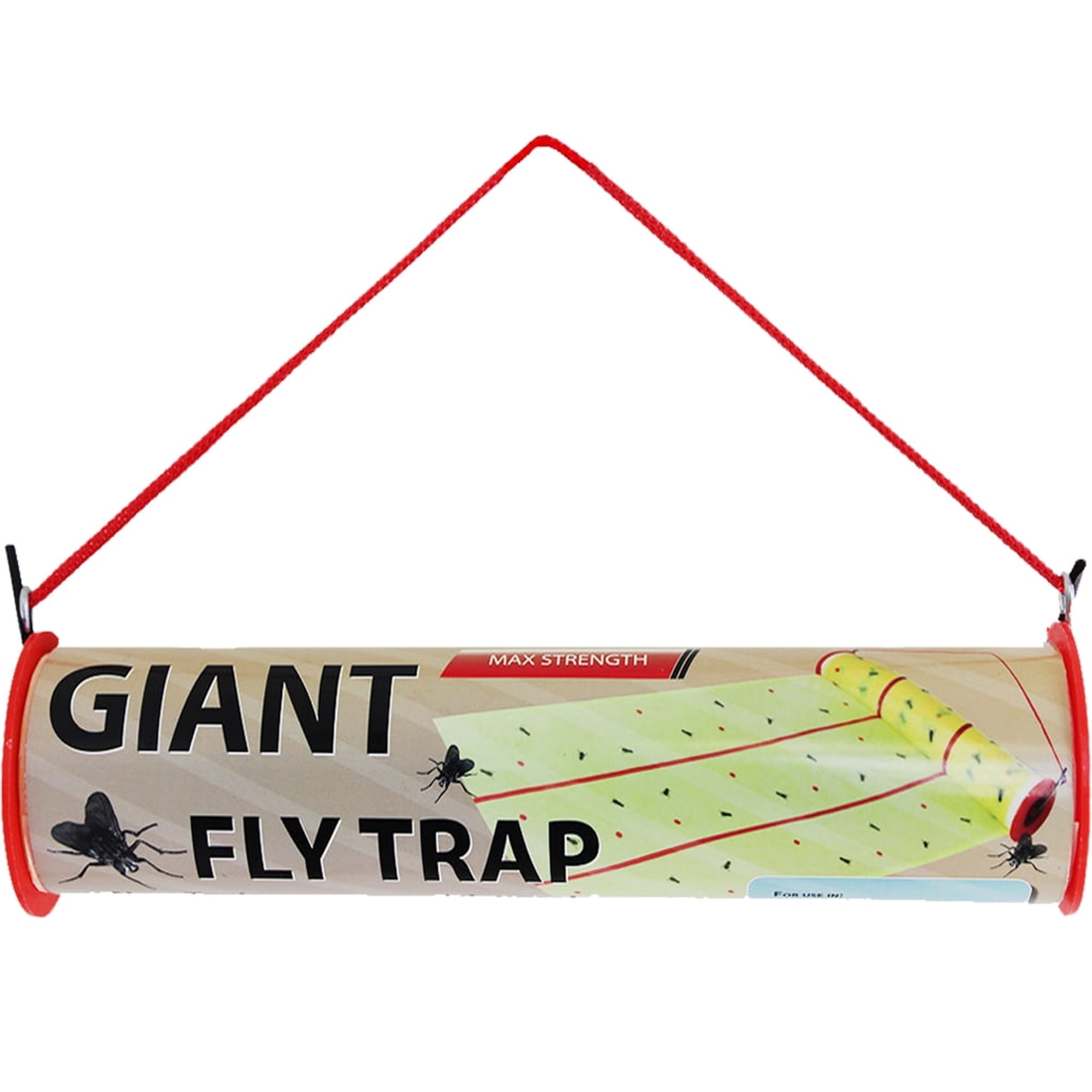 W4W Giant Sticky Fly Trap Roll - MAX Strength - Outdoor/Indoor - Non Toxic - for Flies and Other Bugs