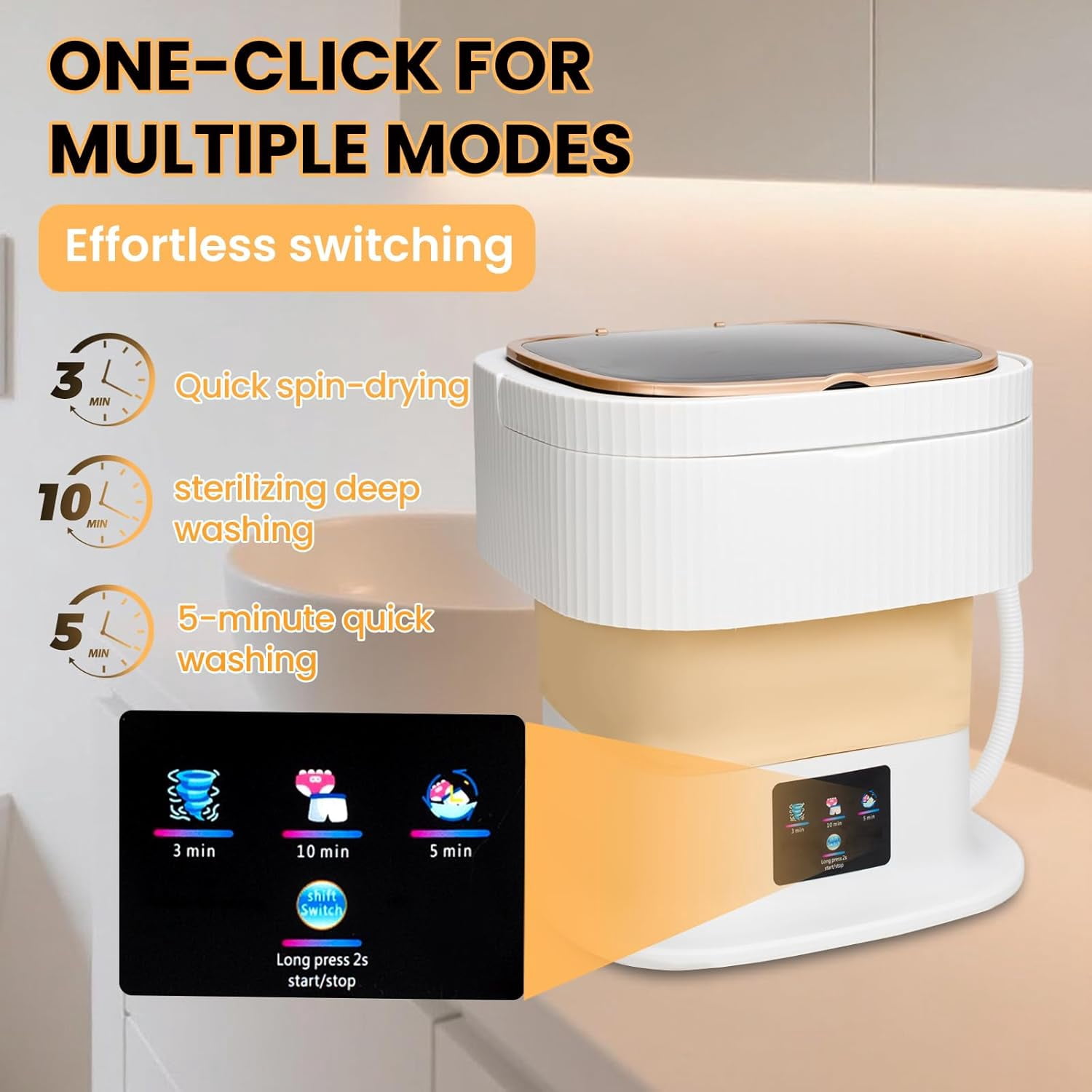 The Laundry Alternative, Portable Spin Dryer, 3200 RPM, Compact
