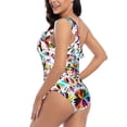 thumbnail image 4 of Honeii Mexican Bright Style for women's one-piece swimsuit featuring a chic one-shoulder design experience elegance and style in the water-Large, 4 of 6
