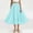 Sky Blue, variant on Riecok Casual Skirts for Women Elastic Waist Swing Flowy Skirts Solid Lightweight Beach Long Skirt Orange Free Size