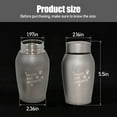 thumbnail image 3 of Arcticwind Pet Cremation Urns for Dog and Cat Ashes, Memorial Paw Print Urn, Stainless steel, To commemorate your pet friend, Matte gray, 3 of 6