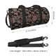 thumbnail image 2 of Fotbe Retro Floral Bolsa Deportiva de Lona Plegable con Estampado, Bolsa de Gimnasio con Bolsillo Seco/Húmedo, Bolsa de Viaje Ultraligera de Gran Capacidad, 2 of 6