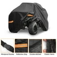 thumbnail image 4 of Cubierta ATV Unique Bargains para Polaris Sportsman 850 Impermeable 4 Ruedas Cuatrimoto Cubierta Al Aire Libre Protección de Sol Lluvia Almacenamiento 210D-PU 211x121x129cm Negra, 4 of 5