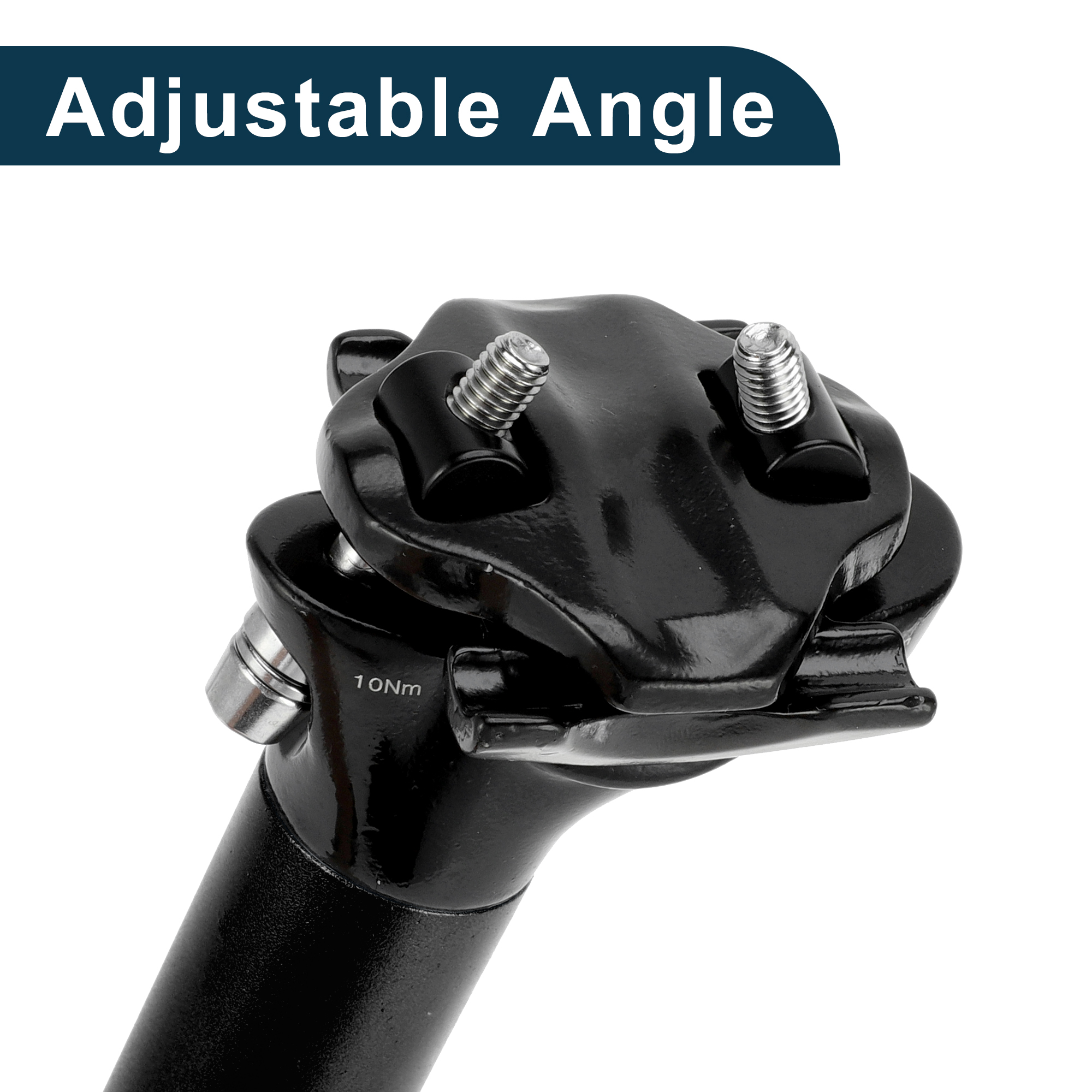 Unique Bargains Bike Seat Posts Adjustable Angle Aluminum Alloy Saddle Post 27.2x500mm