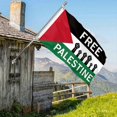 thumbnail image 2 of 3X5 Ft Free Palestine Flag Outdoor Flag, Free Palestine Flag 100D Polyester Durable Oxford Sleeve with 2 Brass Grommets, 2 of 5