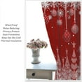 thumbnail image 3 of Christmas Curtains for Living Room Bedroom Kitchen Snowflakes Pine Window Treatments for Kids Girls Woman Teens Room Darkening Curtains Window Drapes 2 Panels Rod Pocket 84x84 Inch, 3 of 8