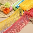 thumbnail image 5 of Uxcell Fringe Trim, Yards in Curtain Fringe Trim Tassel Fabric Sofa Light Beige 5.91", 5 of 6