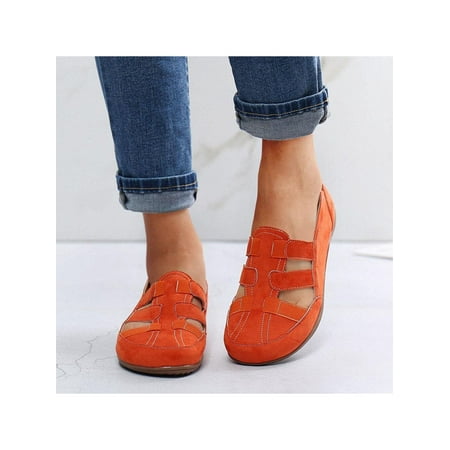 

Woobling Women Hollow Out Flats Shoes Comfortable Slip On Driving Loafers