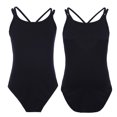 thumbnail image 1 of Kaerm Justaucorps de Danse Ballet Sans Manches pour Filles Dos Croisé Classique Noir 3TG, 1 of 8