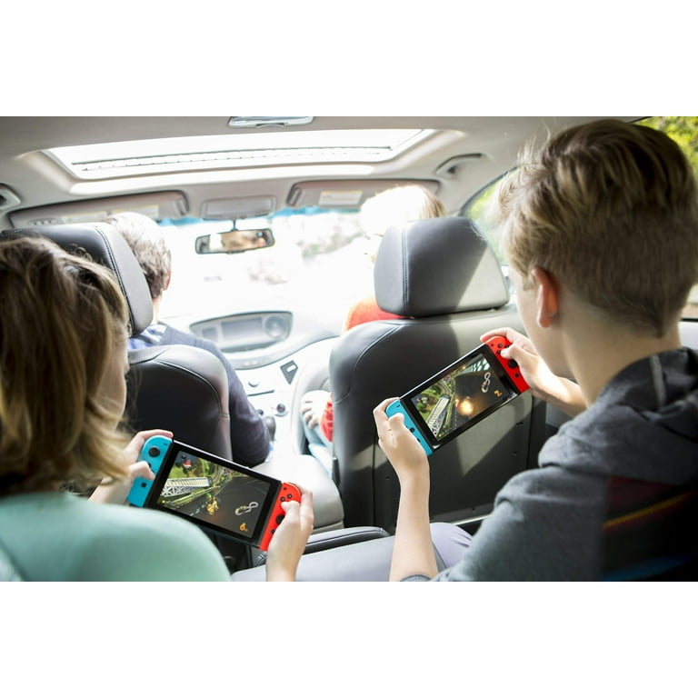 Nintendo Switch Console with Mario Kart Deluxe Game Neon Red