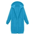 thumbnail image 7 of Timegard Sweatshirts for Women Zip up Hoodies Lightweight Mid Long Comfy Jackets Fall Winter Outwear, 7 of 7