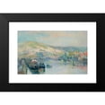 thumbnail image 2 of Albert Lebourg 18x13 Black Modern Framed Museum Art Print Titled - Le Peniche and Bord De Seine Animated Near Rouen, 2 of 5
