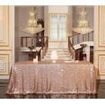 thumbnail image 3 of GFDYREE Sequin Tablecloth, Rectangular, 60"x120", Rose Gold, 3 of 7