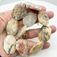thumbnail image 6 of Crazy Lace Agate Faceted Bead 8" Strand | 40x30mm | Orange/Grey/Pink | Octagon |, 6 of 7