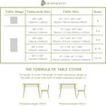 thumbnail image 6 of Embroidered Tablecloth for Dining Table,Dust Proof Spillproof Soil Resistant Cotton Linen Rectangle Table Cloths (Coffee Wheat, Rectangle/Oblong, 55'x70'', 4-6 Seats), 6 of 6