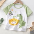 thumbnail image 3 of hengsof T-Shirt à Manches Courtes Imprimé pour Enfants Hauts d'Été Décontractés pour Enfants T-Shirt à Col Rond Hauts de Mode Basiques, 3 of 5