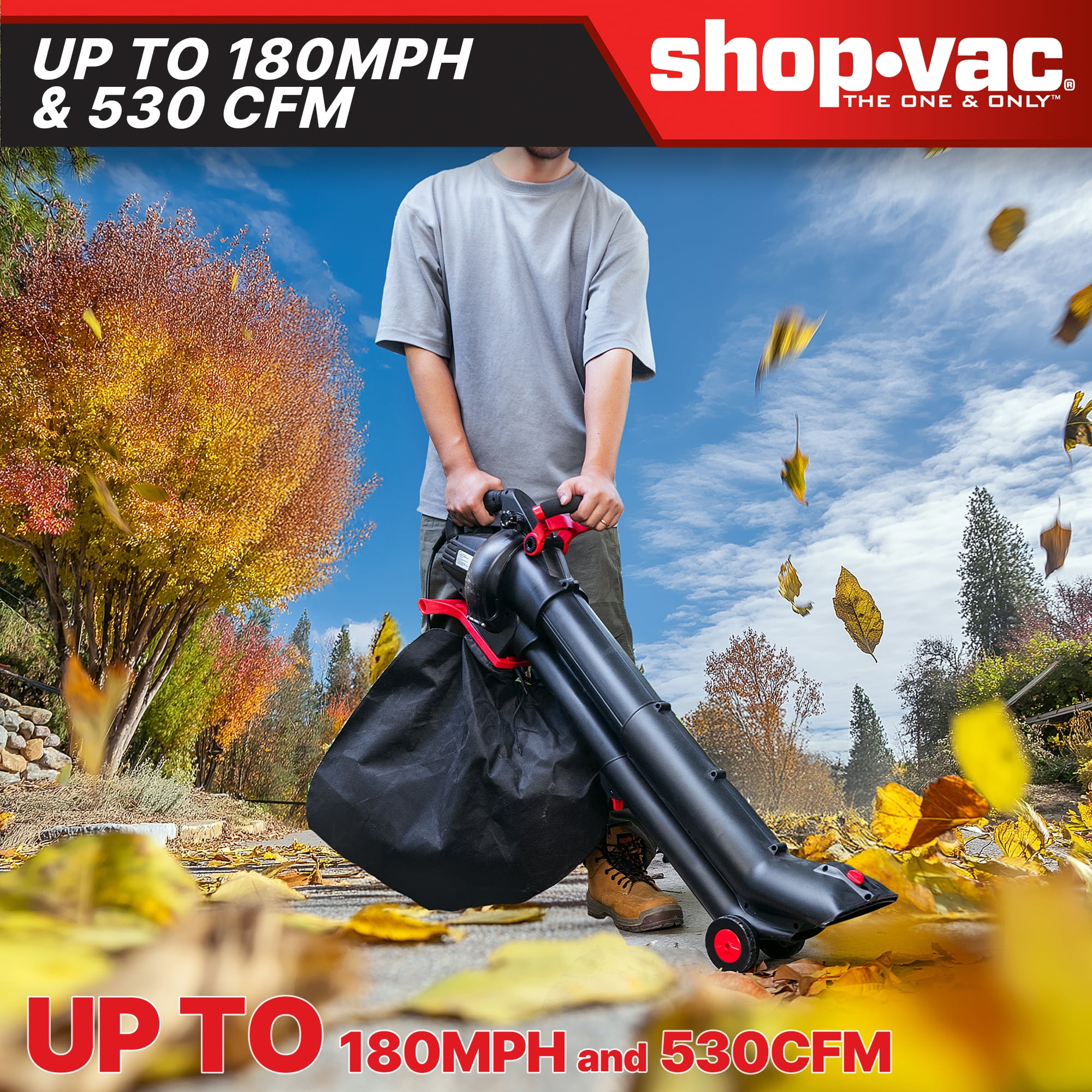 Shop-Vac 3-in-1 Electric Leaf Blower & Mulcher
