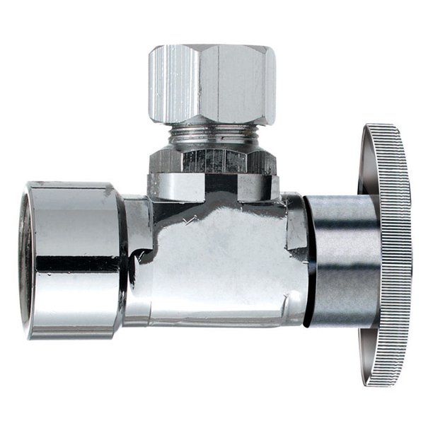 Keeney FIP Compression Brass Angle Stop Valve