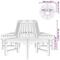 thumbnail image 2 of vidaXL Banc en Bois 160 cm, 2 of 2