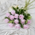 thumbnail image 3 of 12PCS Artificial Roses Silk Flowers Fake Roses Bouquet Long Stem for Home Wedding Decoration Party (Wine), 3 of 5