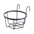 thumbnail image 2 of Macetas colgantes, soportes para macetas, cestas metálicas para macetas, contenedores para estantes para uso en interiores y exteriores DYNWAVEMX jardineras de barandilla al aire libre, 2 of 8