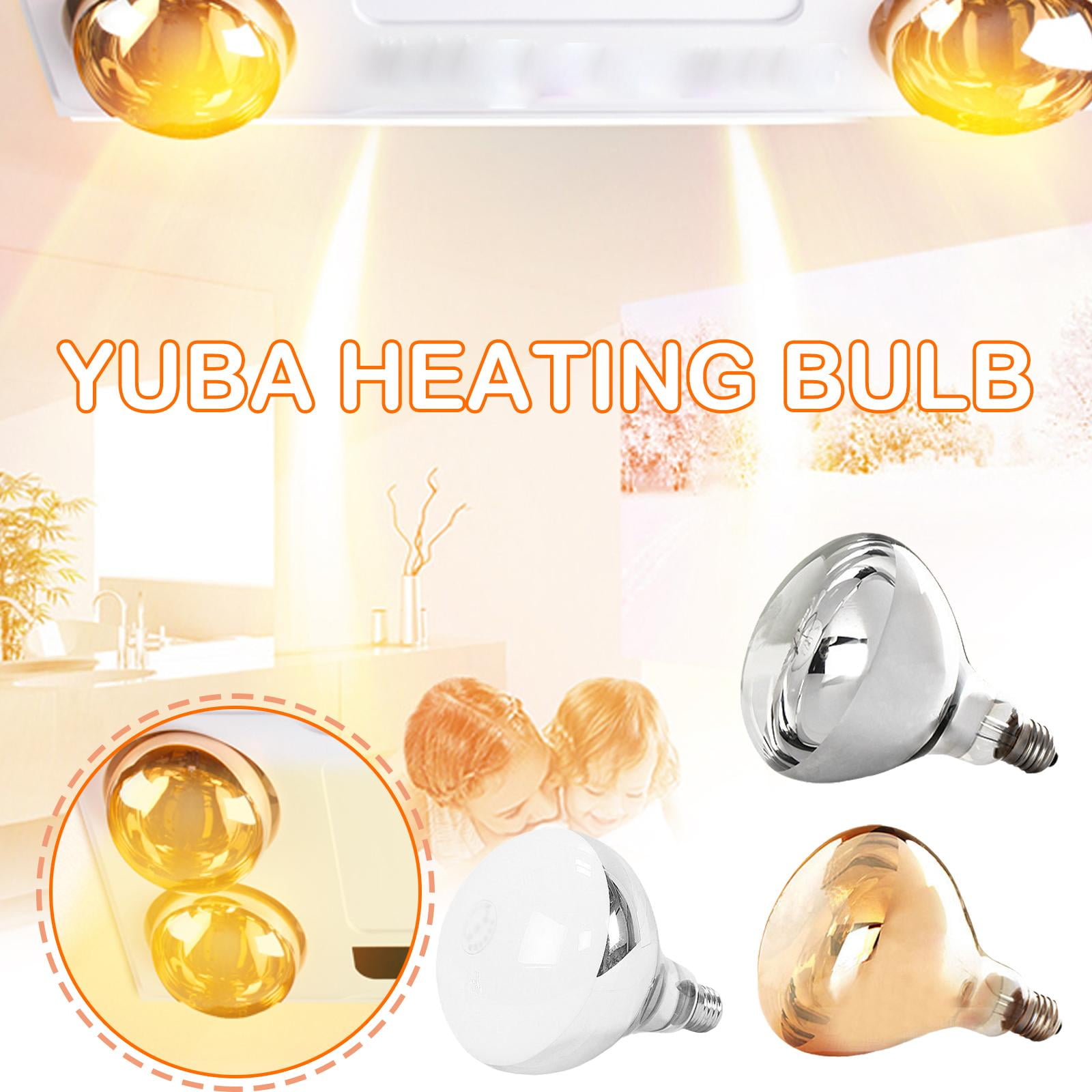 275W Infrared Reflector Heat Lamp Globe For Bathroom 1PC NEW A Heater GX  D7J3 - Walmart.com